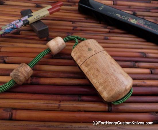 Raymond Johnson - Custom Kiridashi -  Birdseye Maple & Wenge Wood Sheath - Image 4