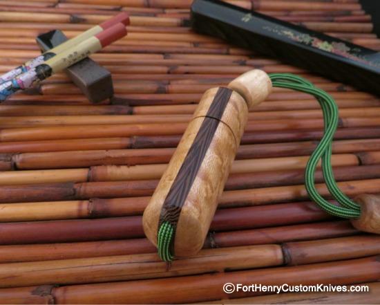 Raymond Johnson - Custom Kiridashi -  Birdseye Maple & Wenge Wood Sheath - Image 5