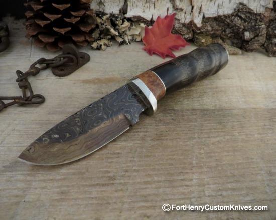 Herb Derr - Hand Forged Drop Point - Rare Gemsbok Antler
