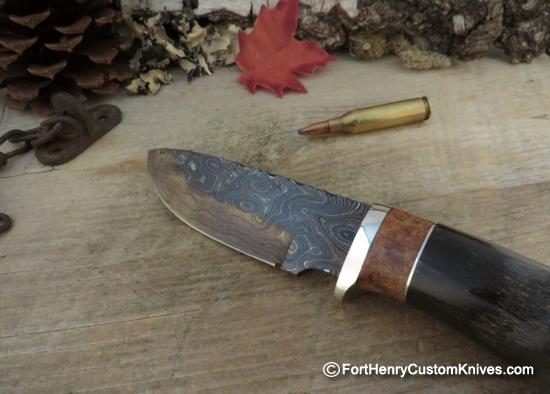 Herb Derr - Hand Forged Drop Point - Rare Gemsbok Antler - Image 2