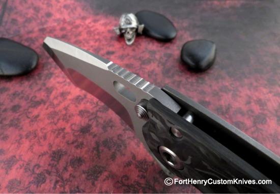 DireWare - NEW V7 Solo - Tanto Recurve Flipper - Carbon Fiber - Image 3