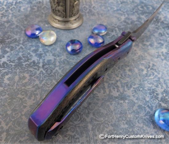 Alan Folts - Presentation Liner Lock - Damasteel / Timascus - Image 5