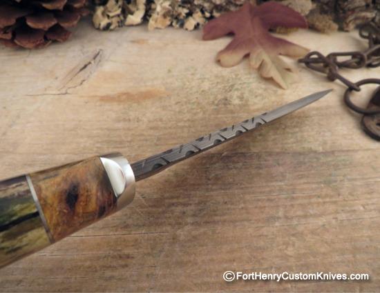 Herb Derr - Hand Forged - Straight Back Hunter - Zebra - Image 3