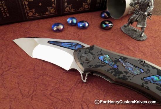 Dew Hara - Custom Copper NOAH MK-II - Tanto Flipper - Inlays - Image 2