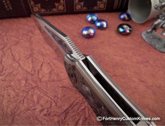 Dew Hara - Custom Copper NOAH MK-II - Tanto Flipper - Inlays - Image 3