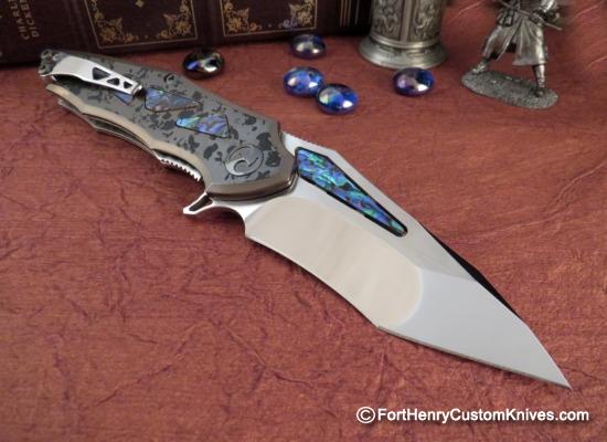 Dew Hara - Custom Copper NOAH MK-II - Tanto Flipper - Inlays - Image 6