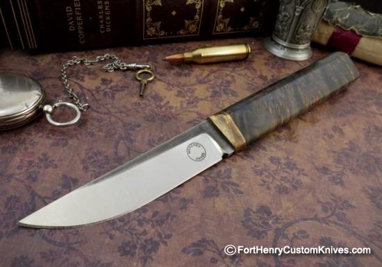 Georgi Menchev - Custom Puukko - RWL34 / Alder Burl - Image 7