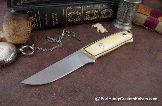 Bob Dozier - Custom Slim Outdoorsman - Vintage Ivory Micarta - Image 5