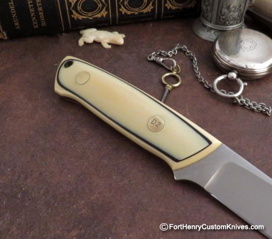 Bob Dozier - Custom Slim Outdoorsman - Vintage Ivory Micarta - Image 4