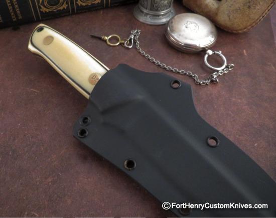 Bob Dozier - Custom Slim Outdoorsman - Vintage Ivory Micarta - Image 6