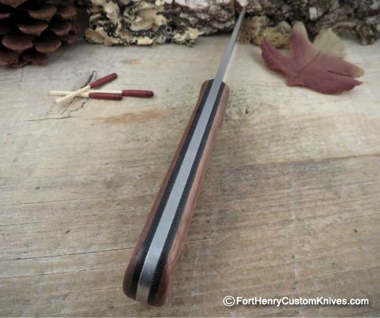 Nathan Carothers - Rare Kephart Bushcraft Knife - Walnut - Steel Choice - Image 3