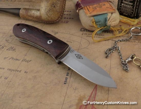 Bob Dozier - Custom Folding Hunter - Bolivian Rosewood Burl - Image 5