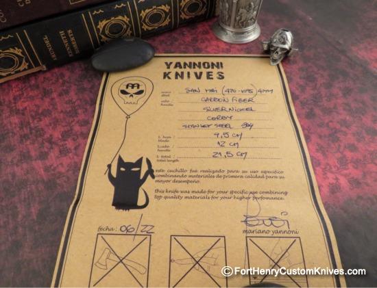 Mariano Yannoni - Custom Ronin - Hand Forged San Mai - Carbon Fiber - Image 8