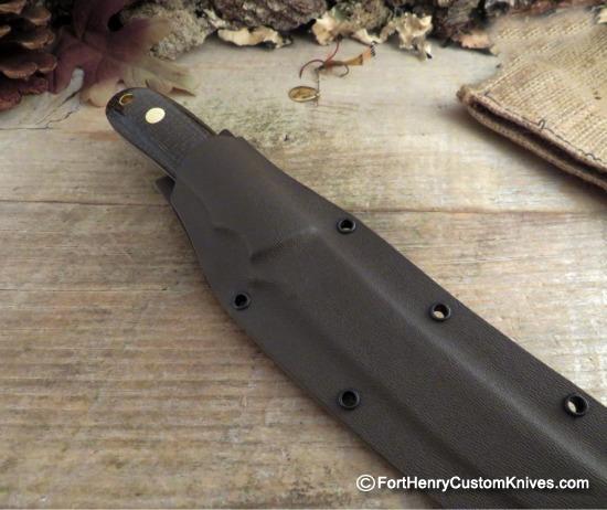 Bob Dozier - Custom Filet Knife - Burlap Micarta - Image 5