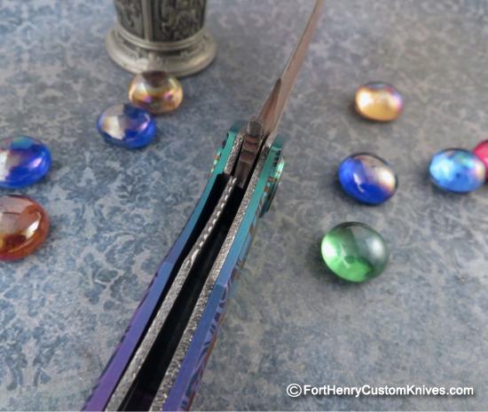 Dew Hara - Custom NOAH Tanto Flipper - Gold Lip Pearl Inlay - Image 4