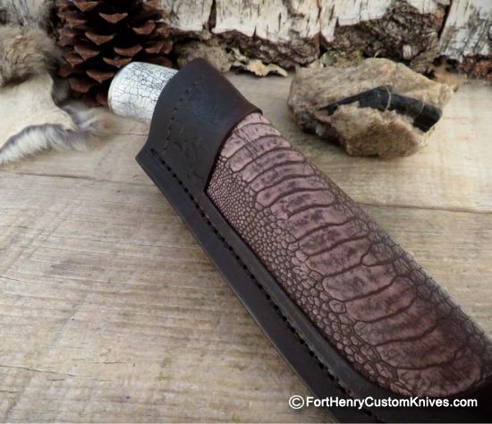 Herb Derr - Hand Forged - Straight Back Hunter - Stabilized Shed Stag - Image 6