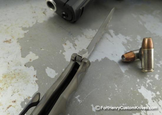 Michael Zieba / Jason Knight - Custom Mini-S5 Flipper - Silver Skulls Backspacer - Image 4