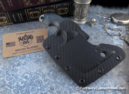 Eddie Diaz / Macho Blades - Custom Butcher - Fat Carbon - Belt or Pocket - Image 6