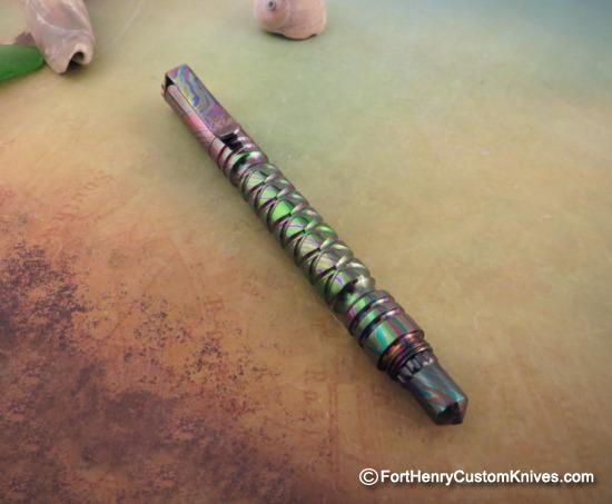 Ti_Gear_Design - Custom "One of a Kind" Pen - Fruit Stripe Timascus