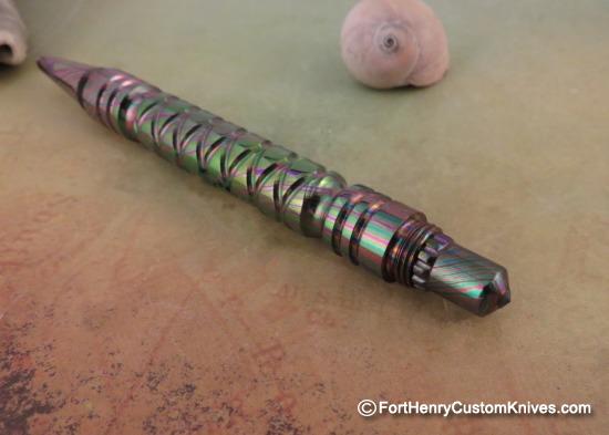 Ti_Gear_Design - Custom "One of a Kind" Pen - Fruit Stripe Timascus - Image 3
