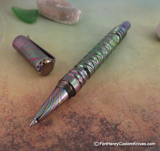 Ti_Gear_Design - Custom "One of a Kind" Pen - Fruit Stripe Timascus - Image 4