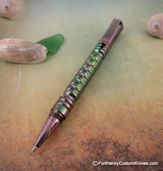 Ti_Gear_Design - Custom "One of a Kind" Pen - Fruit Stripe Timascus - Image 5