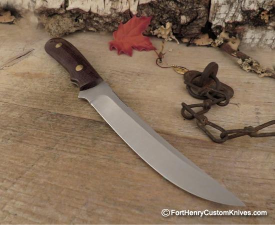 Bob Dozier - Custom Filet Knife - Burlap Micarta - Image 3