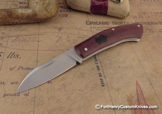 Thys Meades - Custom Mini Dino Slipjoint - Micarta