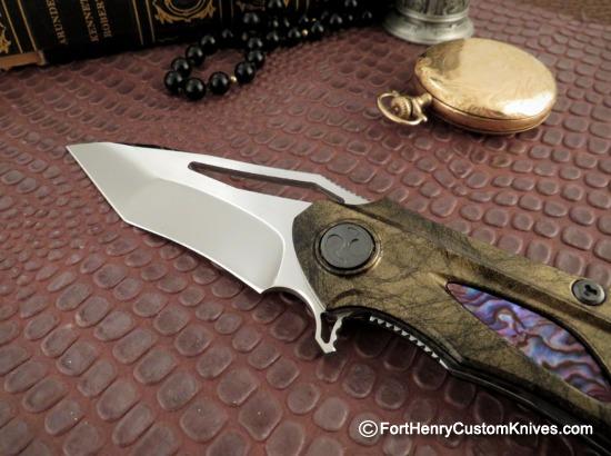 Dew Hara - Custom NOAH Tanto Flipper - Black Lip Pearl Inlay - Image 2