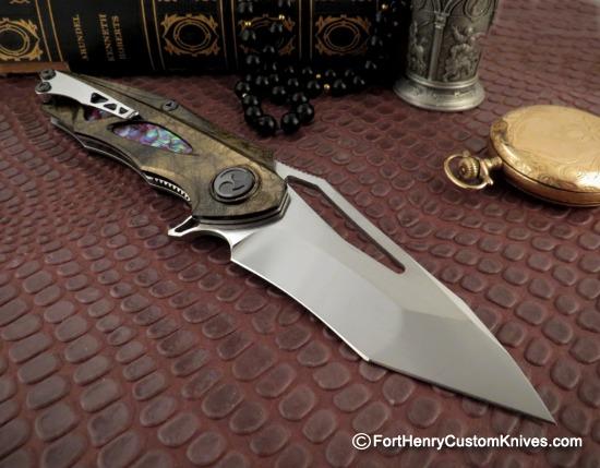 Dew Hara - Custom NOAH Tanto Flipper - Black Lip Pearl Inlay - Image 5