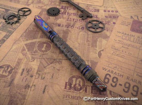 Ti_Gear_Design - Custom Pen - Titanium - Timascus