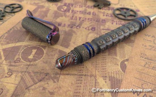 Ti_Gear_Design - Custom Pen - Titanium - Timascus - Image 3