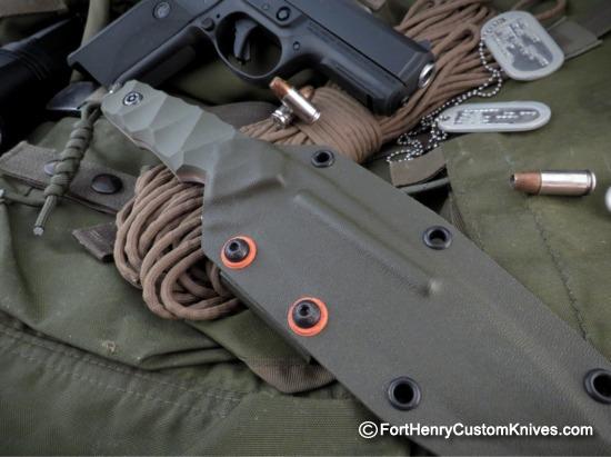 Piotr Gosciniak / PG Knives - Custom Cayman - OD Green - Image 6