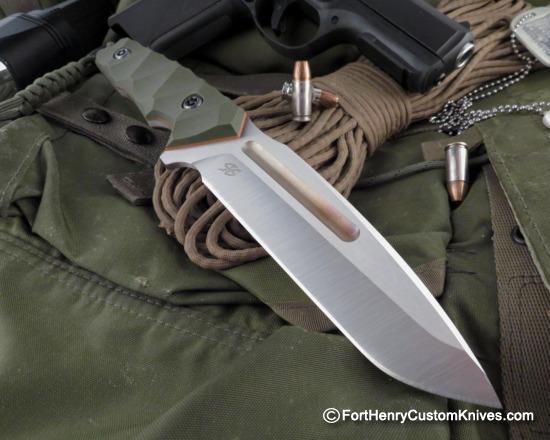 Piotr Gosciniak / PG Knives - Custom Cayman - OD Green - Image 5