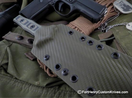 Heretic Knives - Nephilim - D.E. Elmax Dagger - Black / Green - Image 4