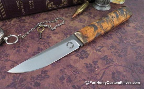 Georgi Menchev - Custom Puukko - RWL34 / Maple Burl