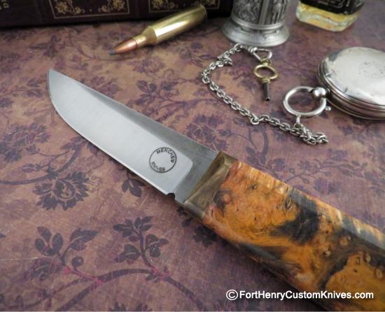 Georgi Menchev - Custom Puukko - RWL34 / Maple Burl - Image 3
