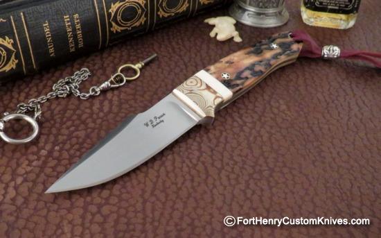 WD Pease - Gentleman's Harpoon Hunter - Amber Stag / Mokume