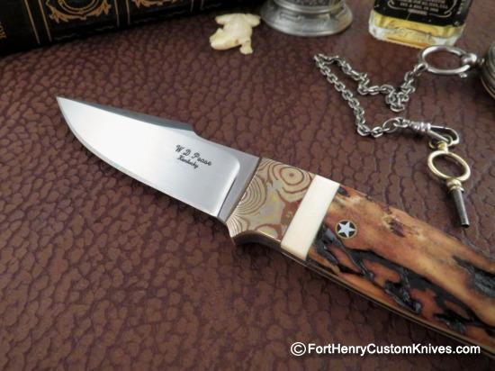 WD Pease - Gentleman's Harpoon Hunter - Amber Stag / Mokume - Image 2