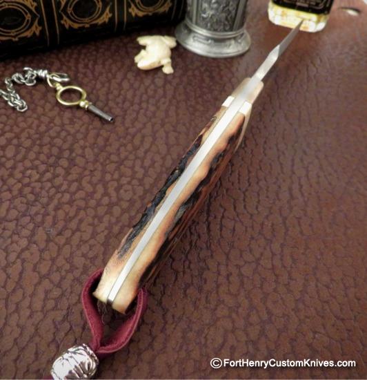 WD Pease - Gentleman's Harpoon Hunter - Amber Stag / Mokume - Image 3