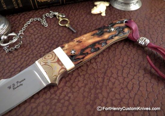 WD Pease - Gentleman's Harpoon Hunter - Amber Stag / Mokume - Image 4
