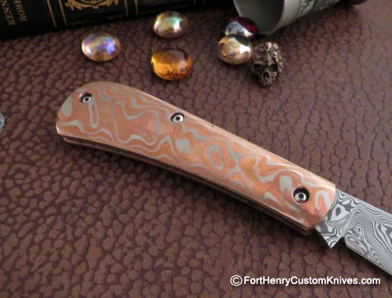 Jeff Mitchell - Custom Mokume Slip Joint - Image 4