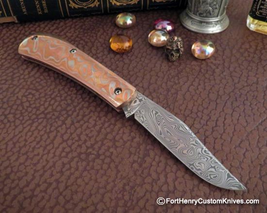 Jeff Mitchell - Custom Mokume Slip Joint - Image 5
