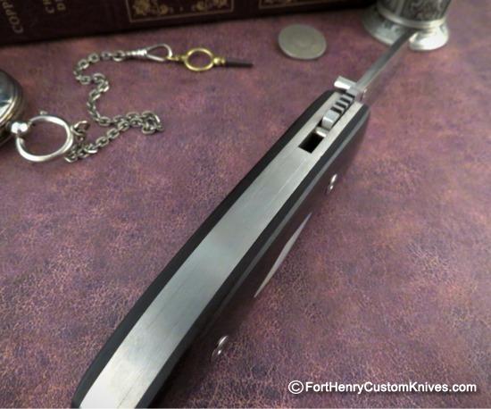 Bob Dozier - Custom Folding Hunter - African Ebony - Image 4