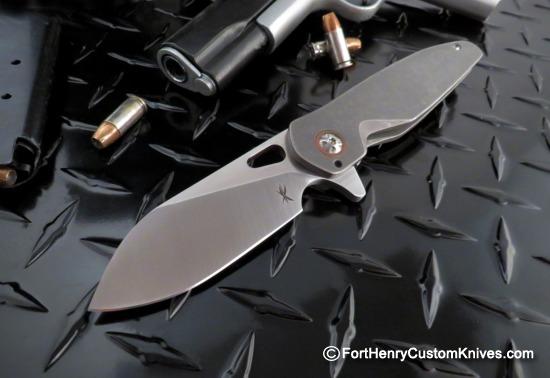 Keanison Knives - Titanium Stray - M390 -  Copper Accents
