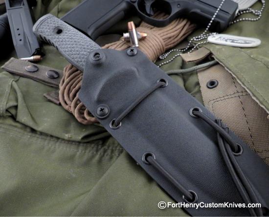 Andrius Tricius / TRC Knives - Mille Cuori - Black Canvas Micarta - Image 6