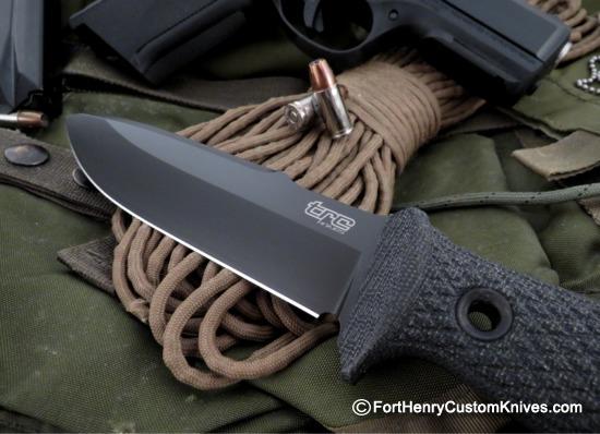 Andrius Tricius / TRC Knives - Mille Cuori - Black Canvas Micarta - Image 2
