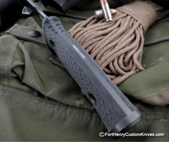 Andrius Tricius / TRC Knives - Mille Cuori - Black Canvas Micarta - Image 4