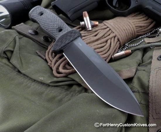 Andrius Tricius / TRC Knives - Mille Cuori - Black Canvas Micarta - Image 5