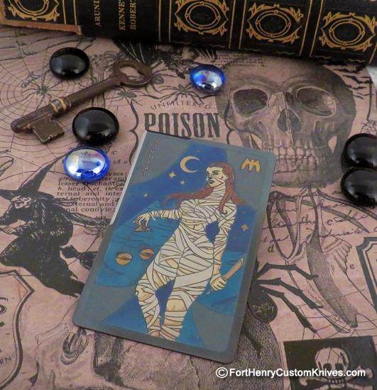 Mummert Knives - "Mystic Mummy" Cutting Card - Solid Titanium